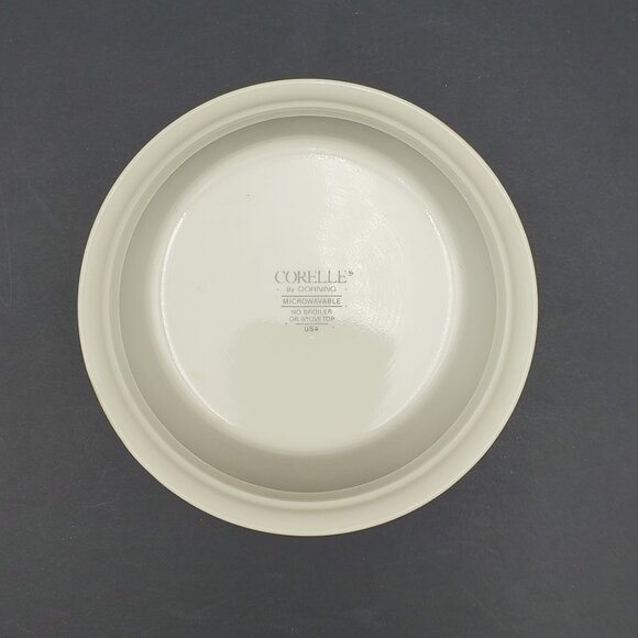 Corelle Country Promenade Soup Cereal Bowls Corelle Beige Bowls Blue Bands - Picture 7 of 8